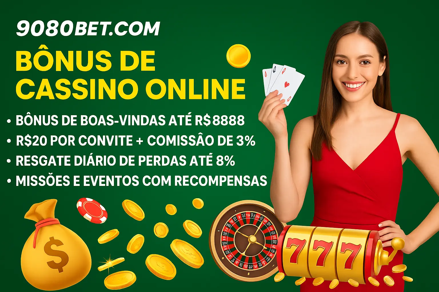 O bônus promocional 9080BET.COM é uma ótima maneira de começar sua aventura